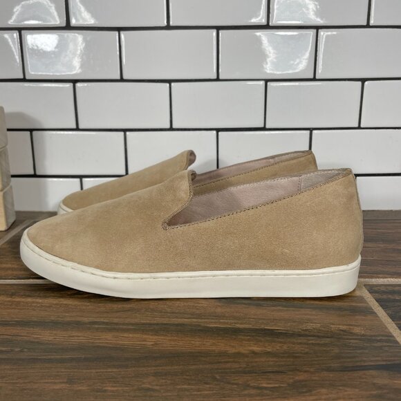 Birdies The Swift Womens Size 6.5 Shoes Beige Suede Hidden Wedge Slip On Sneaker - Picture 1 of 14